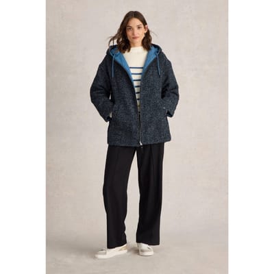 White Stuff Mariella Reversible Coat Blue Multi Größe: 10 | Winterjacken Outlet | Damen | Blau