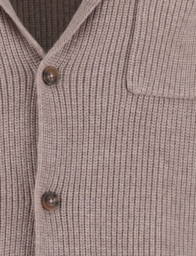 Born with appetite vest normale fit effen beige