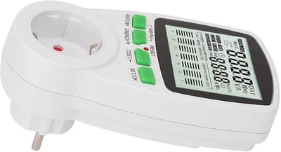Slimme Energieverbruik Meter voor Stopcontact - Elektriciteitsmeter met kWh en Kosten Weergave