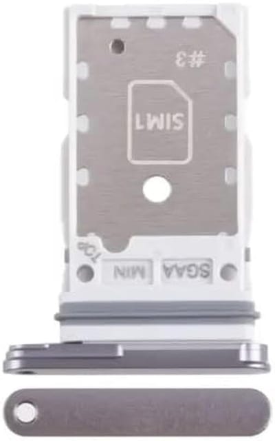 SIM Kaarthouder - SD Kaart Slot - Telefoon Reparatie - Originele Pasvorm - 12x5x3 cm - Grijs