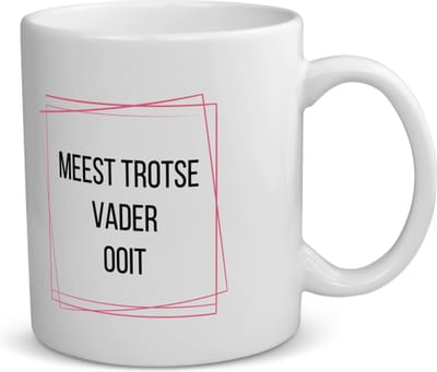 Akyol - meest trotse vader ooit koffiemok - theemok - Papa - trotse vader - vader cadeautjes - vaderdag - verjaardagscadeau - verjaardag - cadeau - geschenk - kado - gift - vader artikelen - 350 ML inhoud
