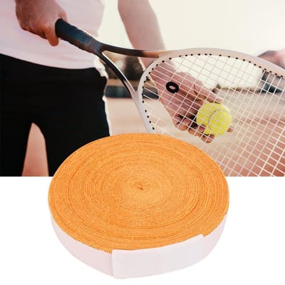 10M Polyestervezel Zweetabsorberend Antislip Badminton Racket Grip Tape Ademend Zacht Handvat orange