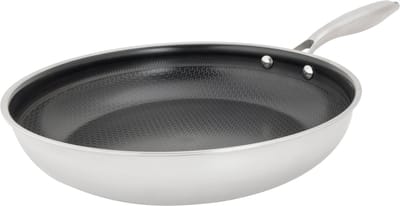 Cosy&Trendy Hexapro Koekenpan - Ø28x5,5cm - PFAS-vrij - Inductie Koekenpan - Ovenbestendig tot 200°C - Snelle opwarming – Zonder deksel - Zilver-grijs