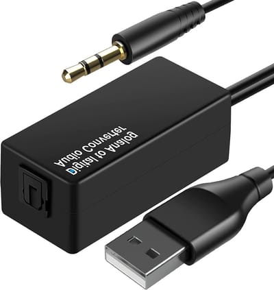 Audio Converter - Digitaal Analoog - Geluid Verbeteren - 192 kHz Hoge Resolutie - 15 x 10 x 3 cm