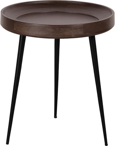 Lewis & Loft Bijzettafel Luus - FSC® Mangohout - Rond ø46 cm - Walnoot bruin