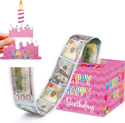 Spaarpot Cadeau voor Verjaardag Meisjes - Verrassing Geld Box met Zakjes
