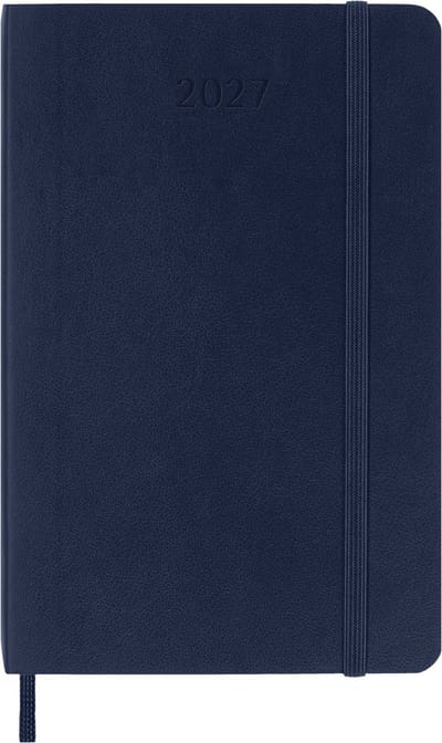 Moleskine 12 Maanden Agenda - 2027 - Dagelijks - Pocket - Zachte Kaft - Saffier Blauw
