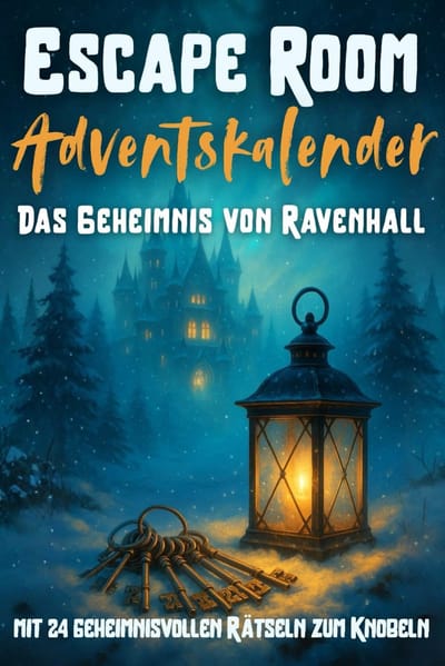 Thijox - Escape Room Adventskalender voor Teenagers - Geheimen van Ravenhall met 24 Raadsels, Perfect voor Feestdagen en Familietijd