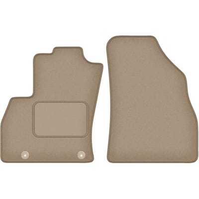 Wielganizator WLG-CARLUX Serie - Beige Autodywanen voor Fiat Qubo - 2008-2020 - Polypropyleen - Elegant en Praktisch
