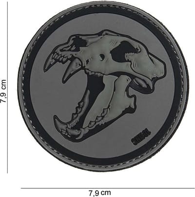 101 Inc Embleem 3D Pvc Sabertooth Tiger Grijs  14027