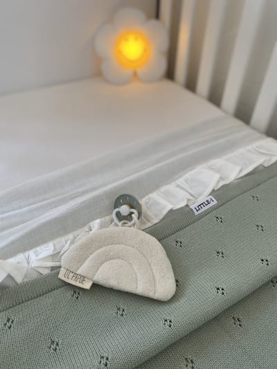 Little-i Ledikantdeken Green – 150x100 cm – Zachte Baby Deken – Ademend & Wasbaar – Voor Ledikant / Babybed