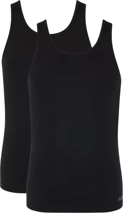 sloggi men GO ABC 2.0 Tank Top 2P Heren Onderhemd - Zwart - Maat M
