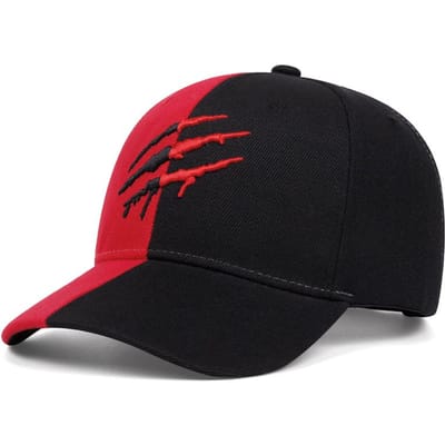 Casquette de Baseball Pop Nouvelle Impression Griffe Broderie Street Pop Hip Hop Casquette Casquette de Skateboard Casquette de Loisir Quotidien Chapeau Pare-soleil red