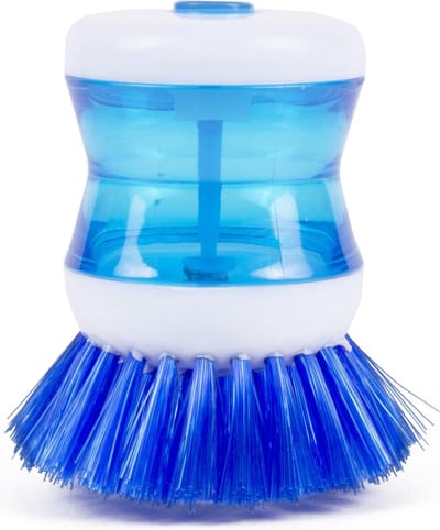 Benson Afwasborstel met doseerpomp - Quick en easy - Blauw - Handig voor kamperen en kleine vaat