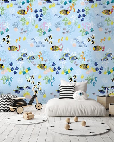 INGK Behang - Kids - Abby & Bryan - Fish in the sea