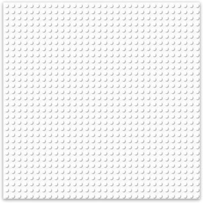 Brixies Bouwplaat | Grondplaat 32x32 noppen - Geschikt voor Lego Classic Bouwstenen - Wit