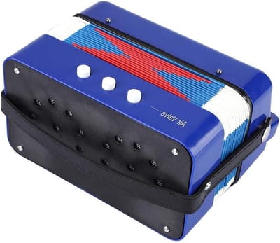 Kinder Accordeon - Mini Muziekinstrument - Muzikaal Ontdekken - 7 Toetsen 2 Bass - 19 x 18 x 11 cm