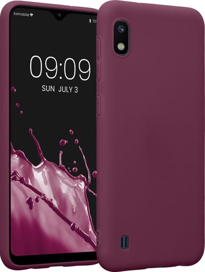 kwmobile telefoonhoesje geschikt voor Samsung Galaxy A10 - Hoesje voor smartphone - Back cover in bordeaux-violet