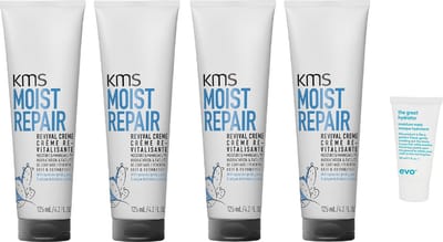 4 x KMS Moist Repair Revival Cream - 125 ml + Willekeurig Travel Size