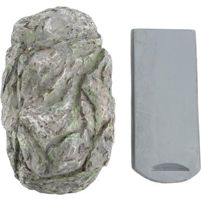 Cache-clé Faux Rocher Résistant aux Intempéries Rangement Sûr Résine Décorative Porte-clés Cache-clé pour Extérieur