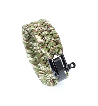 Survival Armband - Stoere armband - Nylon - Geknoopte armband - Outdoor - Survival - Groen - Bracelet - Cadeau - Vaderdag - Universeel - One size - CHPN