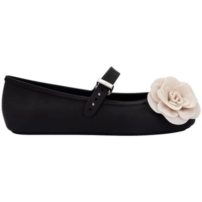 Ballerina's Melissa Soft Ballerina Petals - Black/Beige