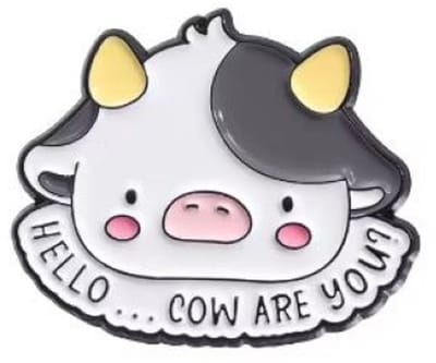 Pin Broche - enamel pin - kledingspeld - Cow are you koe
