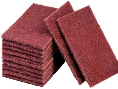 Mmgoqqt - Schuursponsje - Nylon siliciumcarbide schuursponsje - Anti-kras schoonmaakdoekje - Duurzame-stevige schuurspons - Multifunctionele schuurspons - Schraapborstel schoonmaakspons (verpakking van 1)