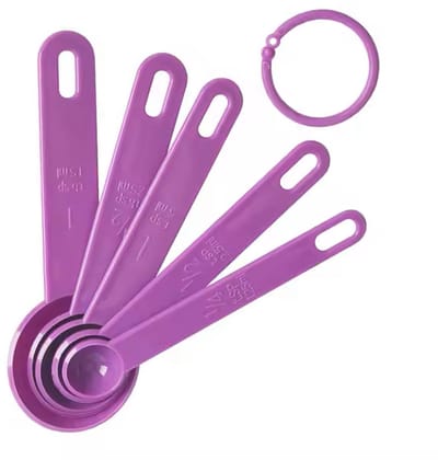 Maat Lepel Set 5 Delen | Keukengerei | Maatlepel | PAARS