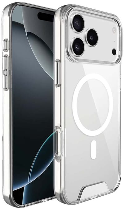 MYWAY, Hoesje geschikt voor iPhone 17 Pro - Clear MagSafe Elegant & Anti-Shock, Transparant