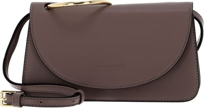 SEIDENFELT MANUFAKTUR Schoudertas Avondtas Gränna Warm Grey Bruine