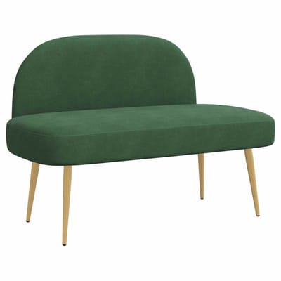 vidaXL - Gevuld - bankje - met - rugleuning - Jungle - groen - 110 - x - 60 - x - 76 - cm