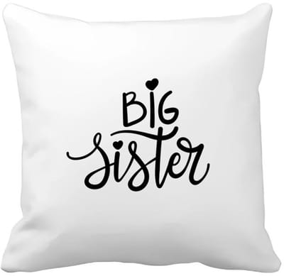 Akyol - big sister Kussen hoes - Zus - oudere zus - cadeau - verjaardag - oudere zus - familie - 40 bij 40 cm