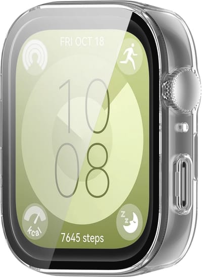 By Qubix - Waterproof Hard case - Transparant - geschikt voor Huawei Watch Fit 3