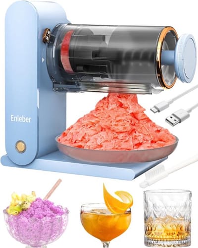 Slush Puppy Maker – Slush Puppy Machine – Elektrische Slush Maker – Slushy – Crunched Ice – Ijsmachine – Smoothies – Blauw