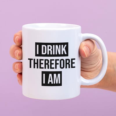 Ditverzinjeniet.nl Mok I drink therefore I am