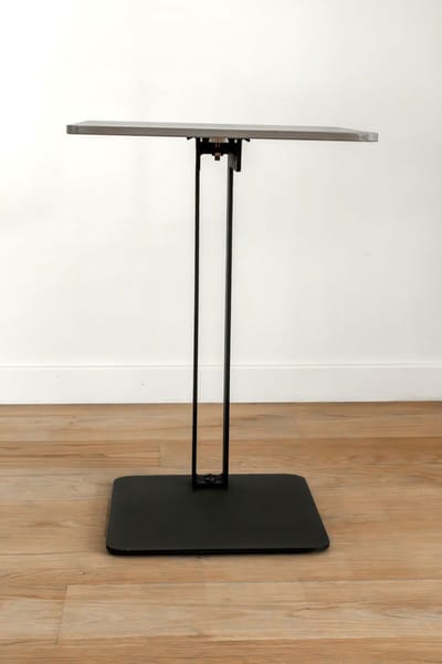 VLHOME Grijs rock plaat keramiek bijzettafel 45x 36x 55 Luxe Modern