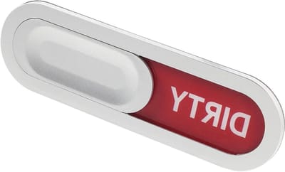 Vaatwasser Indicatorbordje - Schoon Vuil Signaal - Vaat Hygiëne Bijhouden - Dubbelzijdig Magnetisch - 15 x 4.5 cm - Diverse Kleuren