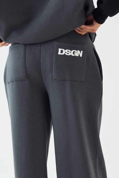 Dames Dsgn Studio Kleurblok Oversized Capuchon Trainingspak | Charcoal | Maat: 3XL