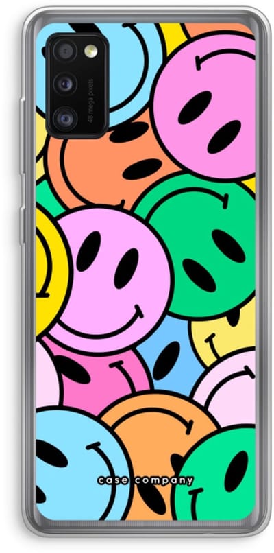 Case Company® - Hoesje geschikt voor Samsung Galaxy A41 hoesje - Smiley N°1 - Soft Cover Telefoonhoesje - Bescherming aan alle Kanten en Schermrand