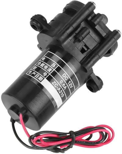 Dailygoody - Zelfaanzuigende Waterpomp - 12V Mini Pomp - Hoge efficiëntie - Zwart - Watercirculatie - Ideaal voor Toiletten en Tuinen - Compact en Kra...