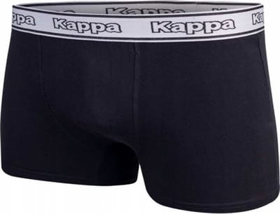 Kappa - Boxershort - Maat L - Heren Slip - Ondergoed - Sport Short - 95% Katoen - Zwart - (3 Stuks)