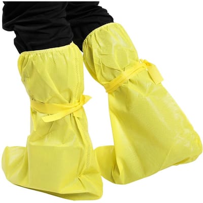 Waterdichte Stofdichte Antistatische Schoenenhoezen Chemische Veiligheidsschoen Beschermers Geel yellow