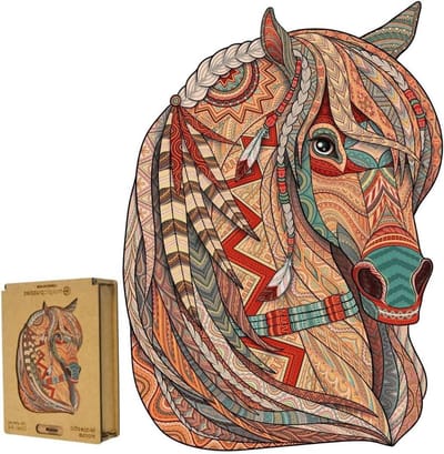 Houten Puzzel - Dieren Puzzel - Ontspanning en Cognitie - Unieke Vormen - 29 x 21 cm - Niet gespecificeerd