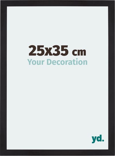 Your Decoration - Fotolijst 25x35 cm - MDF - Zwart Houtnerf - Mura