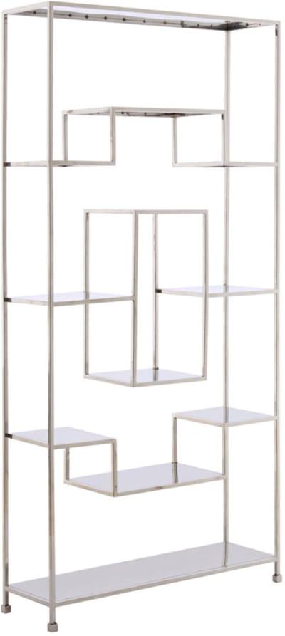 Light&living Kast open 100x30x205 cm REZINA nikkel
