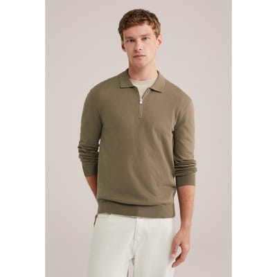 WE Fashion Halfway Zipper Light Brown Taglia: 3XL | Maglioni a maglia Outlet | Uomo | Marrone