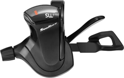 Sunrace Duimversteller Ms 2-speed Aluminium/rvs Zwart
