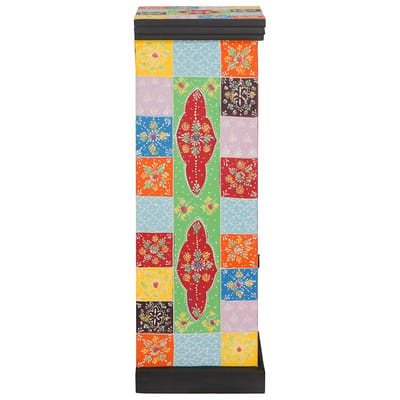 vidaXL - Ladekast - Multikleur - 30 - x - 30 - x - 90 - cm - Massief - Mango - Hout