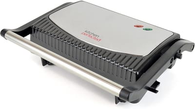 Gezonde Contactgrill en Panini Maker - Zwart - Voor Toasten en Grillen